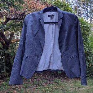 Ann Taylor Petite Size 6P Gray Blazer